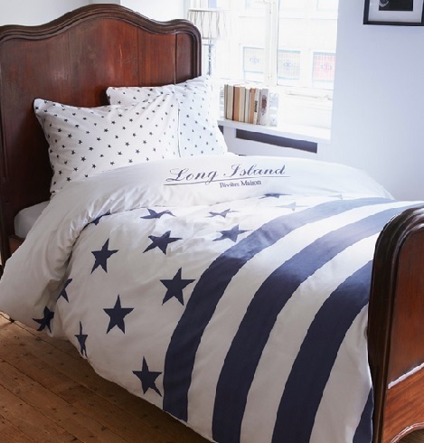 Dekbedovertrek _Riviera Maison Long Island Navy_Kwaliteit_100 procent cotton_Slaapkenner Theo Bot Zwaag_hoorn_bedden_matrassen